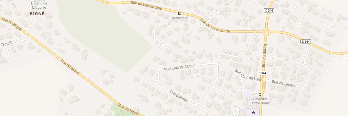 Plan du 252 Rue du Clair de Lune à Oeyreluy