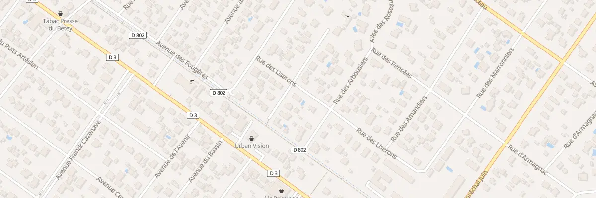 Plan du 11 Rue des Liserons à Andernos-les-Bains
