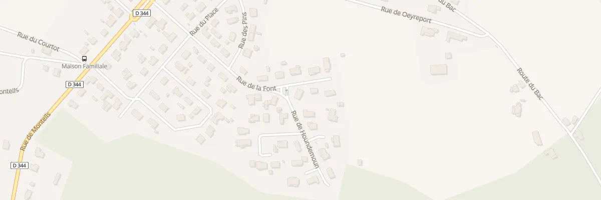 Plan du 13 Rue de la Font à Oeyreluy