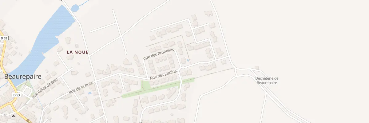 Plan du 19 Rue des Prunelles à Beaurepaire