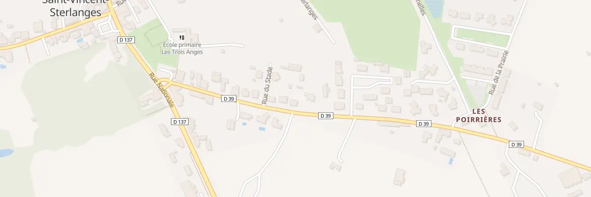 Plan du 25 Rue des roches à Saint-Vincent-Sterlanges