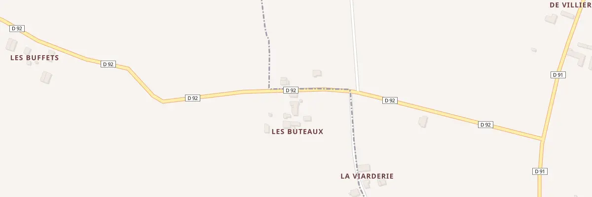 Plan du 5209 Les Buteaux à La Meauffe