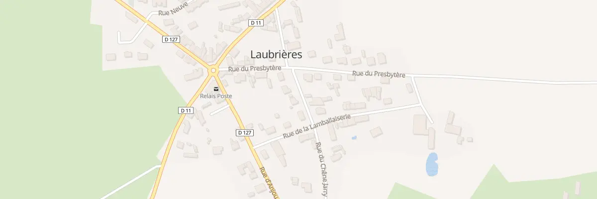 Plan du 8 Rue du Chêne Jarry à Laubrières