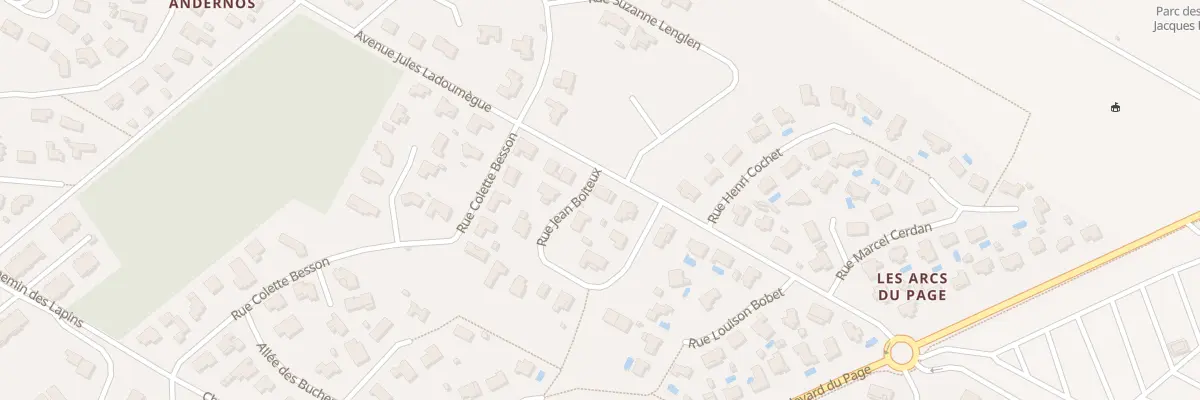 Plan du 12 Rue Jean Boiteux à Andernos-les-Bains