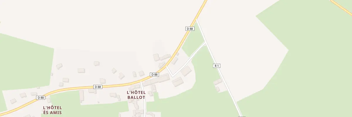 Plan du 1 L’Hotel Ballot à Airel