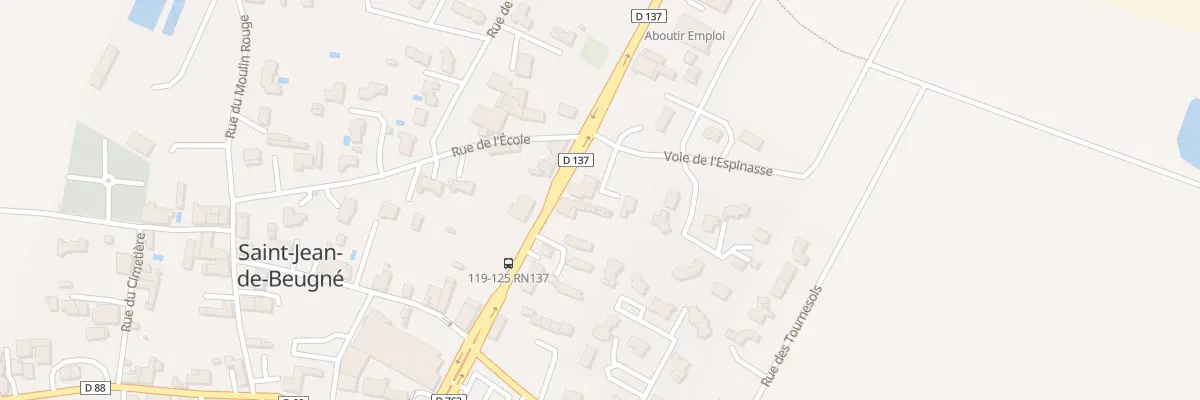 Plan du 132 Rte Nationale 137 à Saint-Jean-d’Hermine