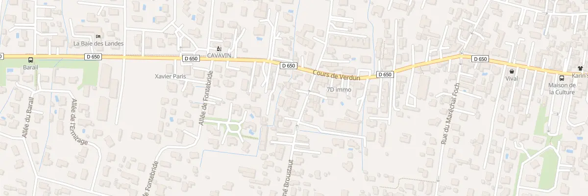 Plan du 6 Rue Aime Broustaut à Gujan-Mestras
