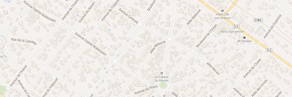 Plan du 59 All Bellevue à Andernos-les-Bains