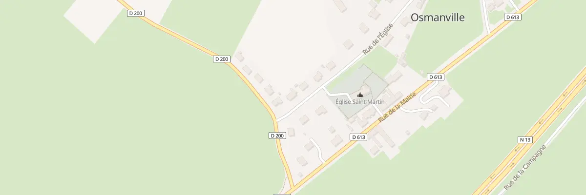 Plan du 16 Rue de l’Église à Osmanville