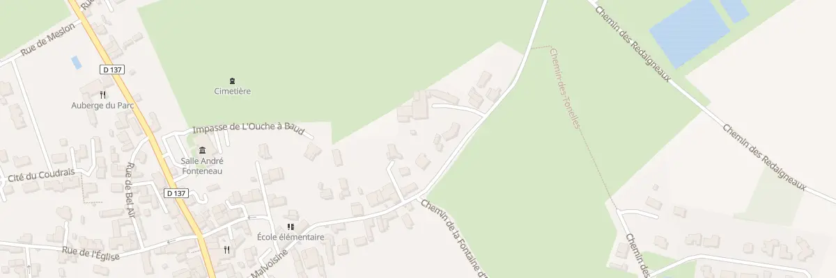 Plan du 43 Rue de malvoisine à Saint-Vincent-Sterlanges