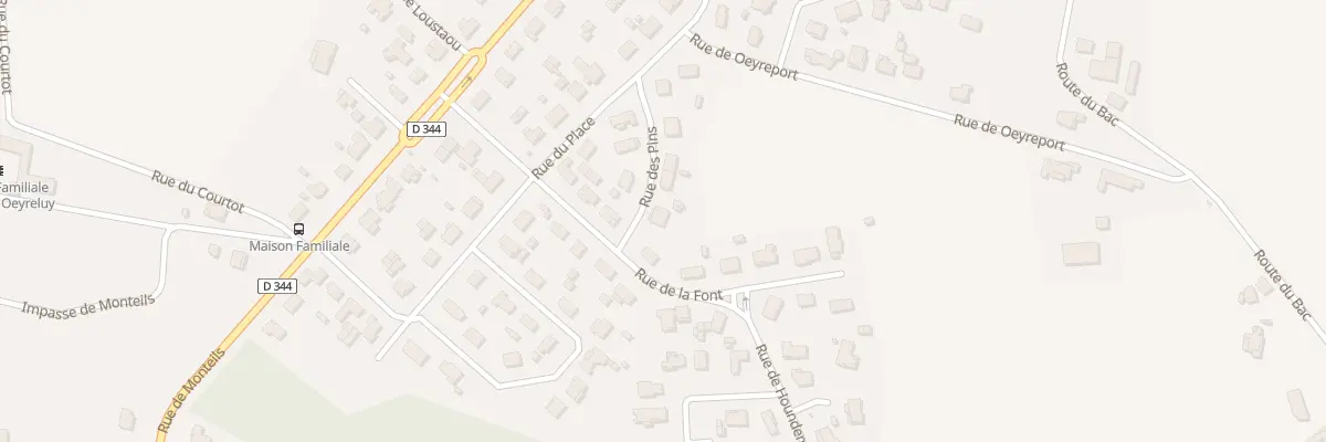Plan du 6 Rue des Pins à Oeyreluy