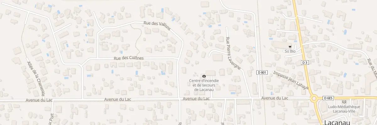 Plan du 4 Rue des Vallons à Lacanau