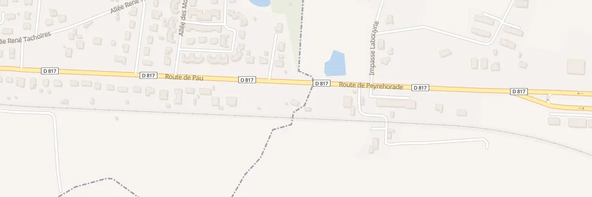 Plan du 1050 Rte de Pau à Peyrehorade