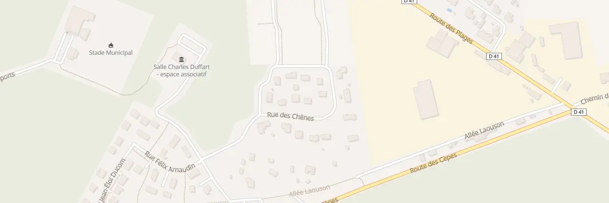 Plan du 91 Rue des Chênes à Lesperon