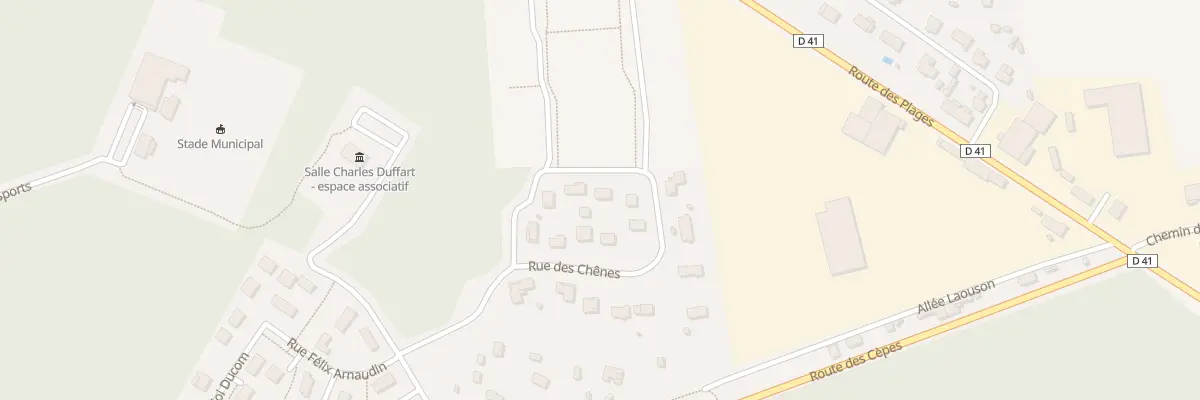 Plan du 281 All des Chênes à Lesperon