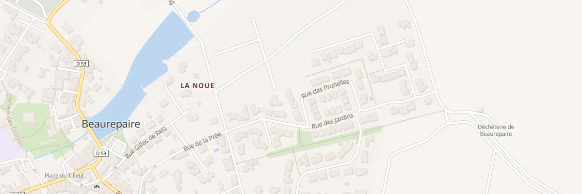 Plan du 5 Rue des Prunelles à Beaurepaire