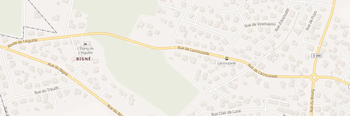 Plan du 405 Rue de Lacrouzade à Oeyreluy