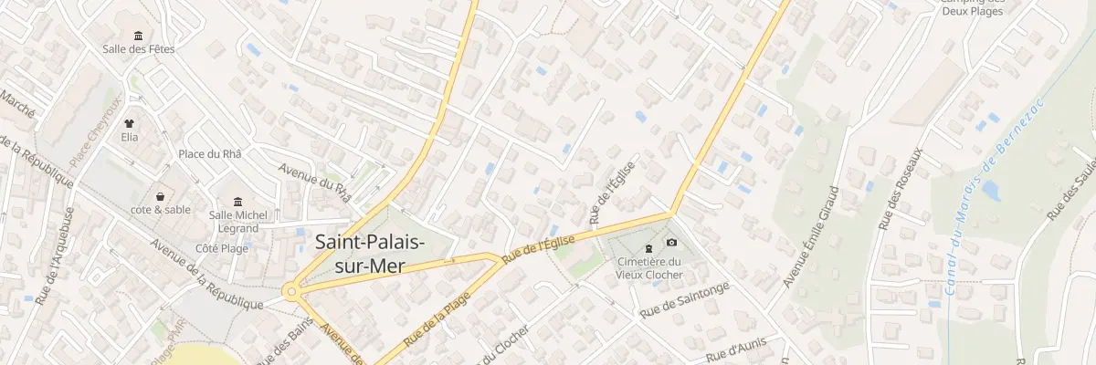 Plan du 15 Rue du Bois du Clocher à Saint-Palais-sur-Mer