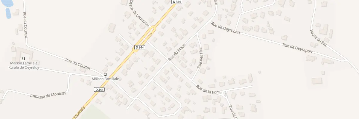 Plan du 10 Rue du Place à Oeyreluy
