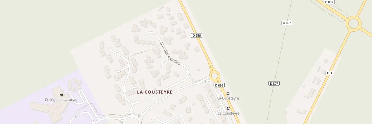 Plan du 1 Rue des Morilles à Lacanau