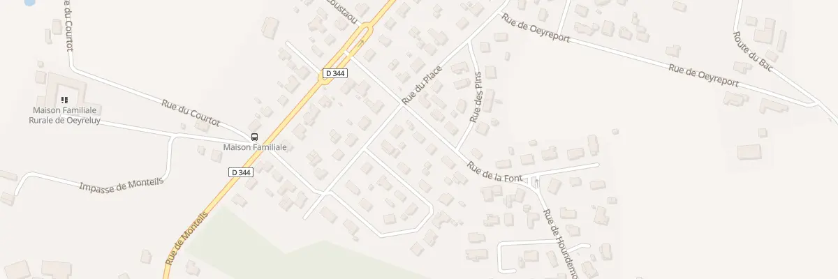 Plan du 1 Rue de la Font à Oeyreluy