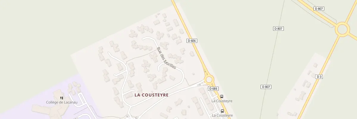 Plan du 2 Rue des Morilles à Lacanau