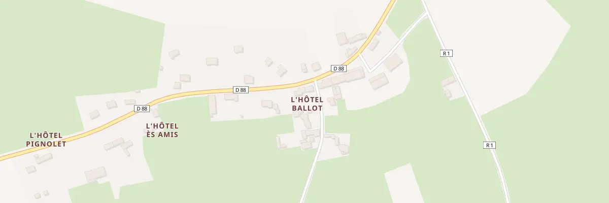 Plan du 6 L’Hotel Ballot à Airel