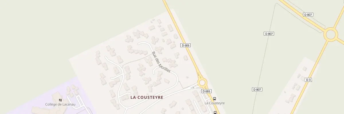 Plan du 3 Rue des Morilles à Lacanau
