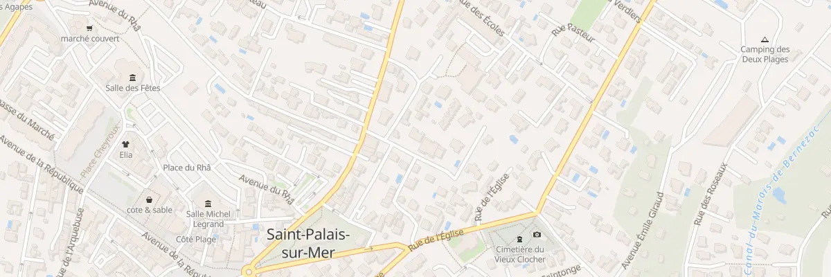 Plan du 6 Rue du Bois du Clocher à Saint-Palais-sur-Mer