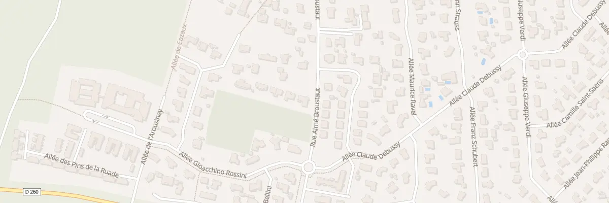 Plan du 134 Rue Aime Broustaut à Gujan-Mestras