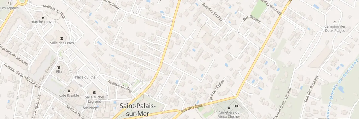 Plan du 3 Rue du Docteur Emile Roux à Saint-Palais-sur-Mer