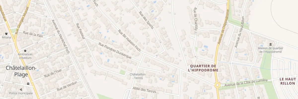 Plan du 53 Rue Bir Hackeim Foch à Châtelaillon-Plage