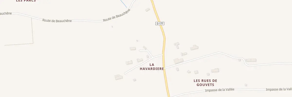 Plan du 5089 La Havardiere à Gouvets