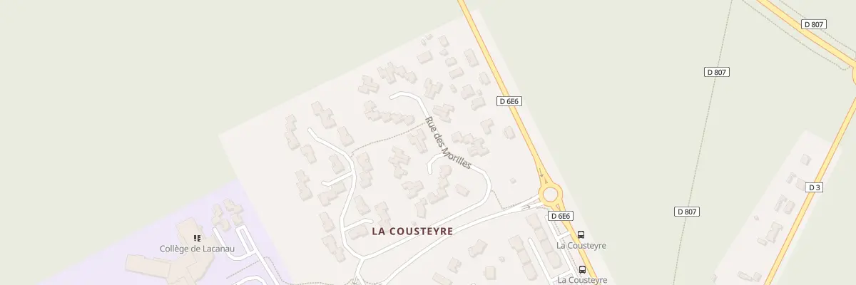Plan du 20 Rue des Morilles à Lacanau