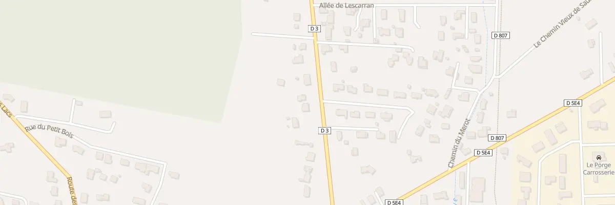 Plan du 13 Av de la Côte d’Argent au Porge