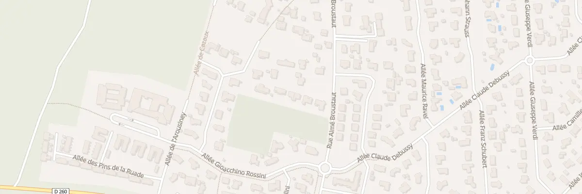 Plan du 136A Rue Aime Broustaut à Gujan-Mestras