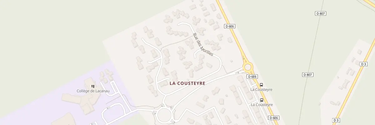 Plan du 25 Rue des Morilles à Lacanau