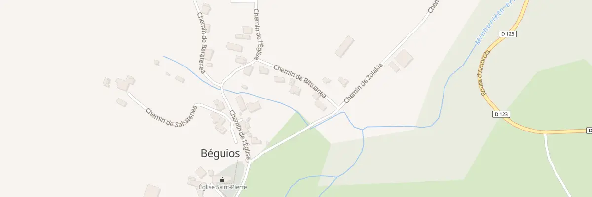 Plan du 7755 La Place à Béguios