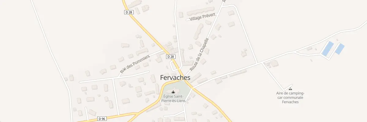 Plan du 26 Le Bourg - Fervaches à Tessy-Bocage