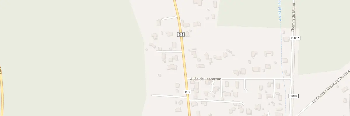 Plan du 25 Av de la Côte d’Argent au Porge