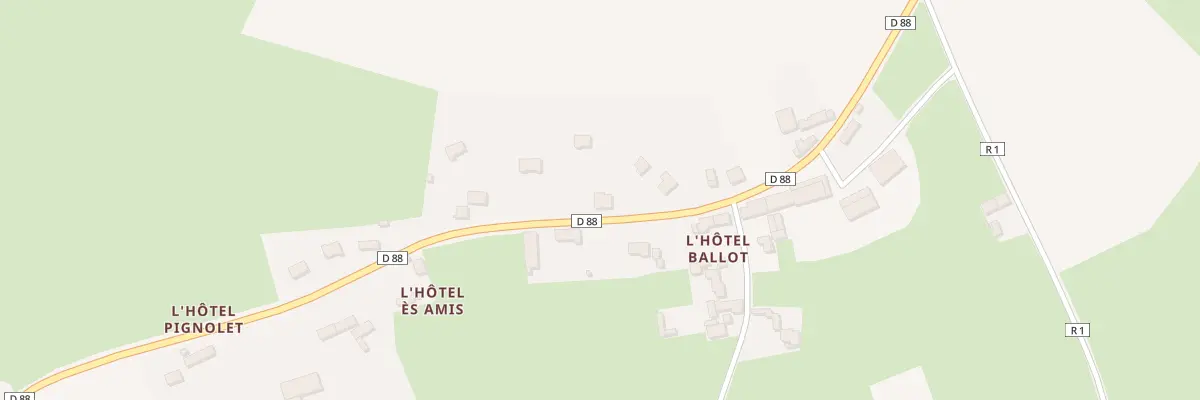 Plan du 2 Village l’Hotel des Amis à Airel