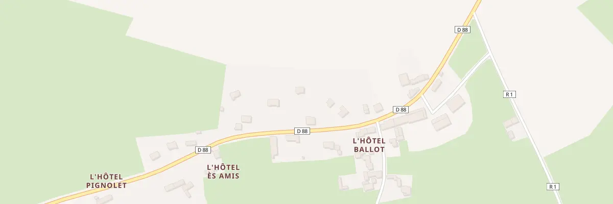 Plan du 4 L’Hotel Es Amis à Airel