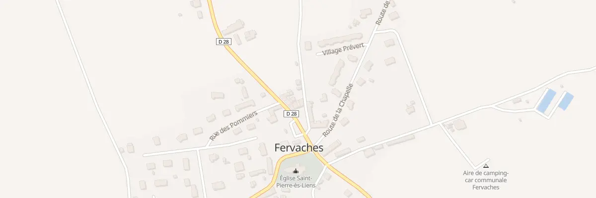 Plan du 34 Le Bourg - Fervaches à Tessy-Bocage