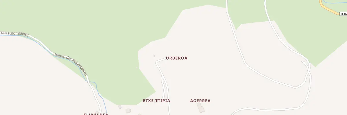 Plan du 230 Che d’Urberoa à Hosta