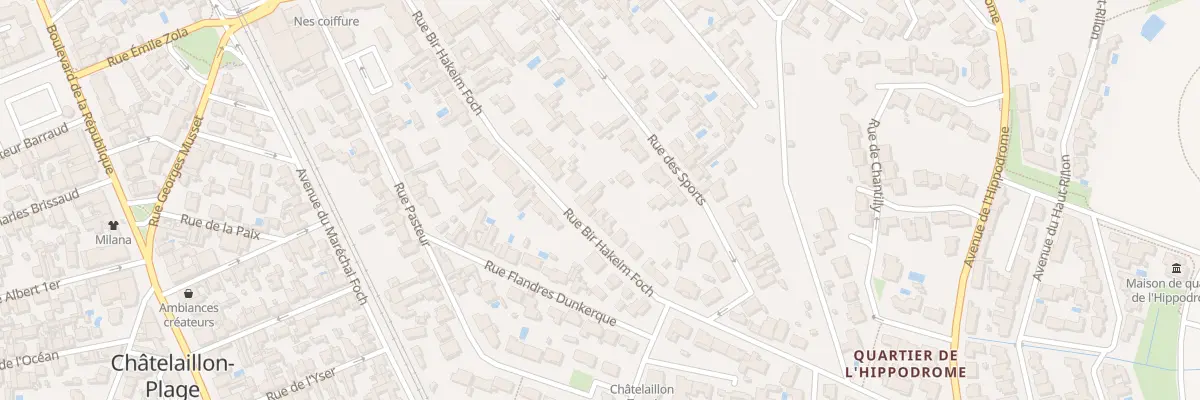 Plan du 39 Rue Bir Hackeim Foch à Châtelaillon-Plage