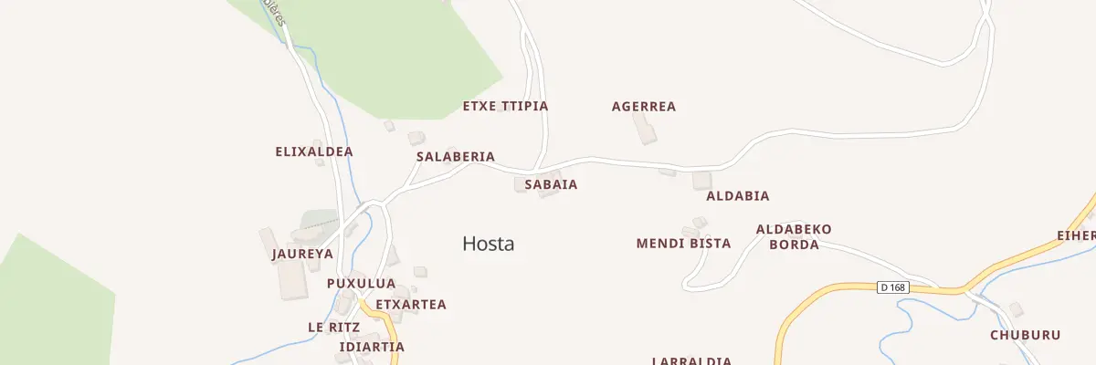 Plan du 254 Che de Kurutxehegi à Hosta