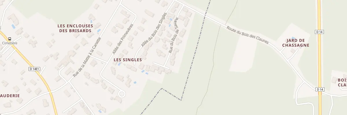 Plan du 15 Rue du Bois de Savane à Étaules