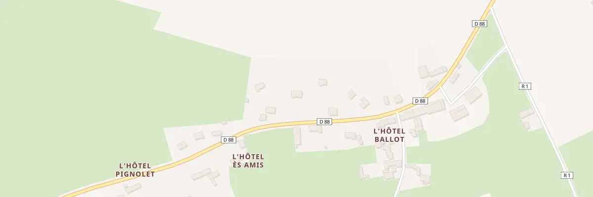 Plan du 6 L’Hotel Es Amis à Airel