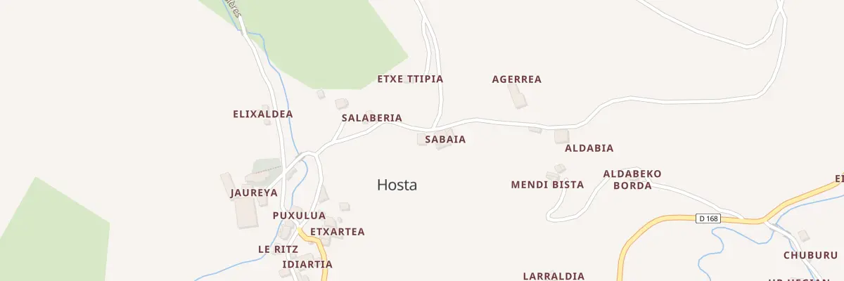 Plan du 244 Che de Kurutxehegi à Hosta