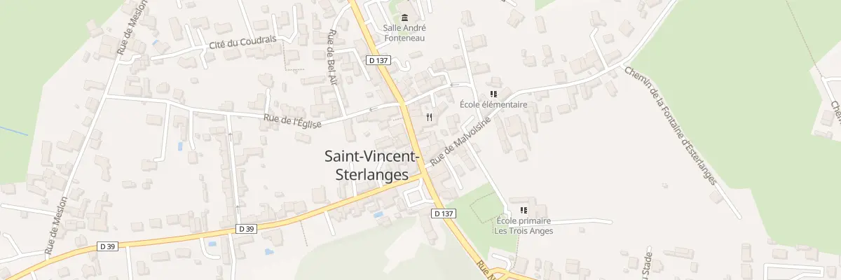 Plan du 29 Rue nationale à Saint-Vincent-Sterlanges